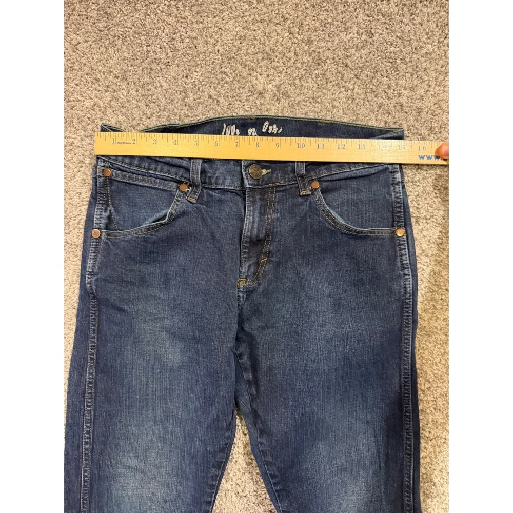Wrangler Jeans Mens 30x34 Blue Retro Straight Leg Stretch Dark Wash 88MWZDW